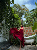Flowing Red Dress