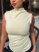 Sleeveless Butter Yellow Top