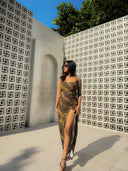 Fitted Dress with Slit