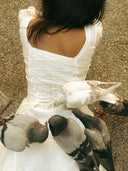 Dress with Lace-Up Back