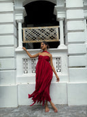 Flowing Red Dress