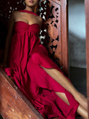 Flowing Red Dress