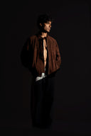 Suede leather jacket