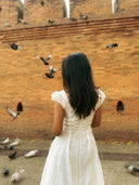 Dress with Lace-Up Back