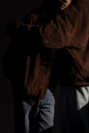 Suede leather jacket