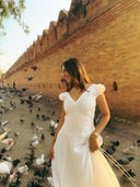 Dress with Lace-Up Back