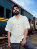 Hand embroidered cuban shirt