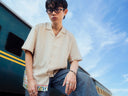 Hand Embroidered Block print cuban shirt